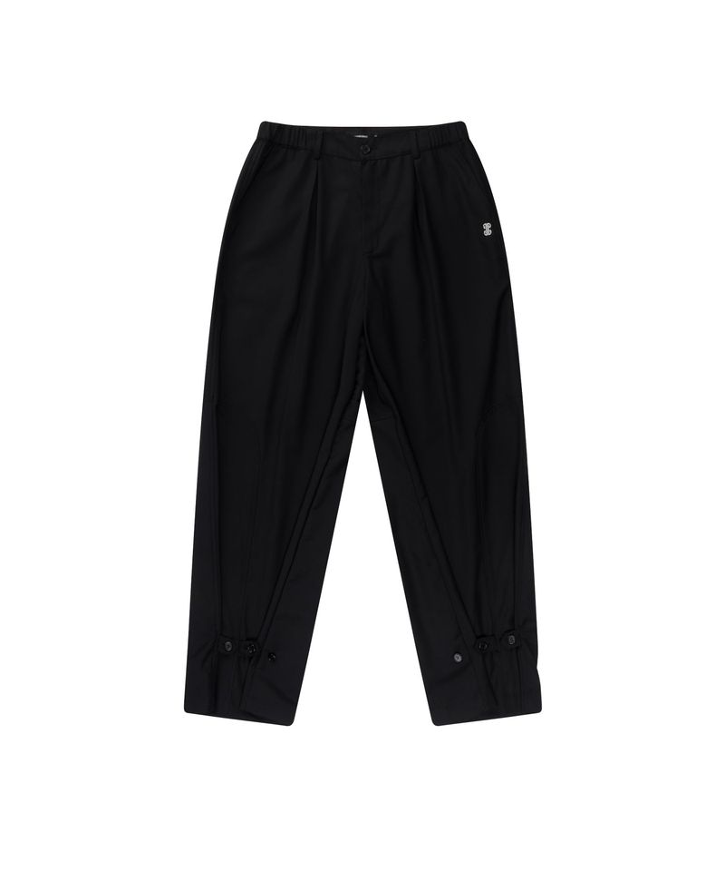 Hem Button Trousers (Black)