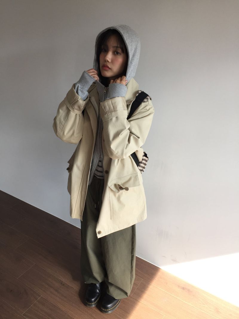 Utah Studded Hooded Zip-Up (3color) 