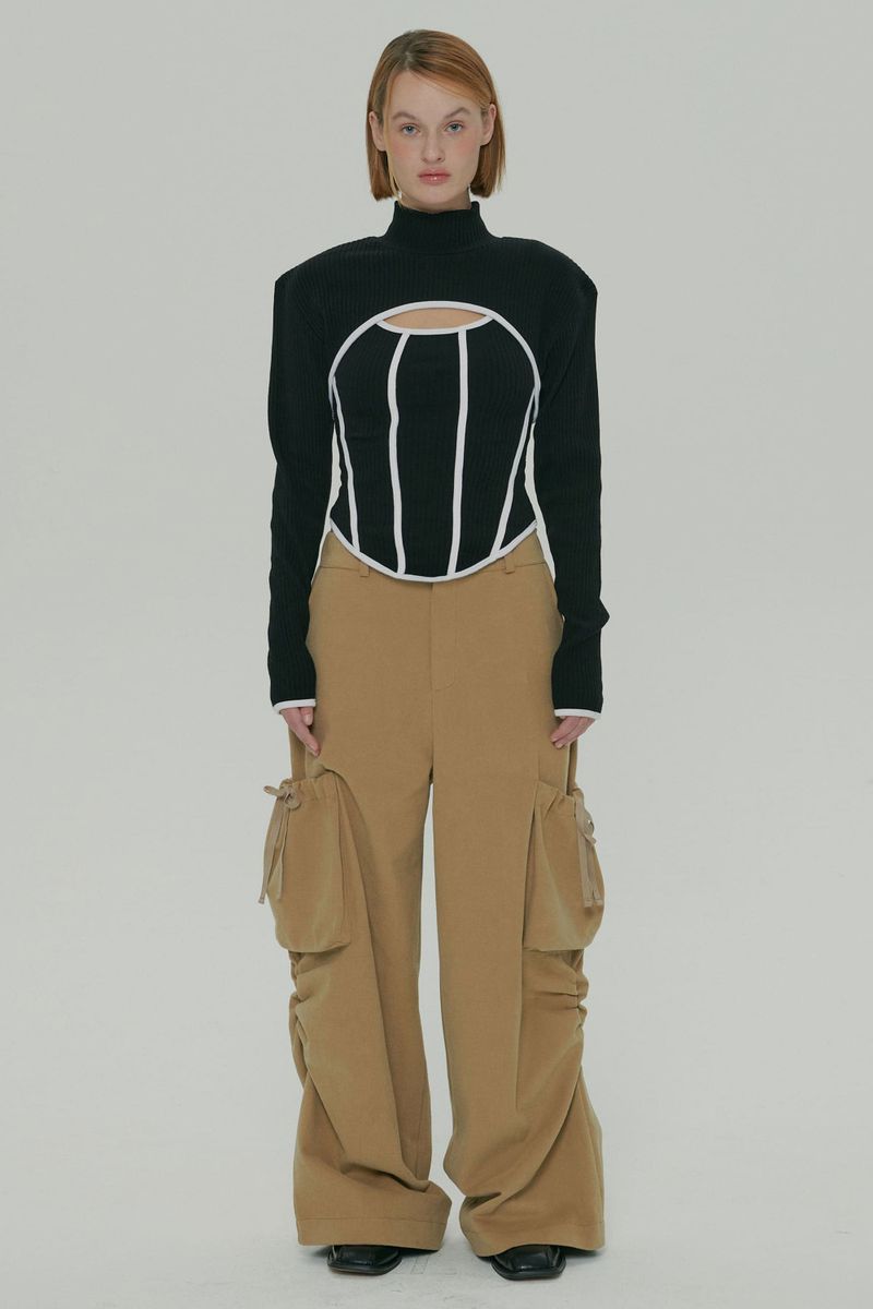MOIFAIRE(モイフェア)の「POCKET SHIRRING WIDE PANTS / BEGIE(Pants)」