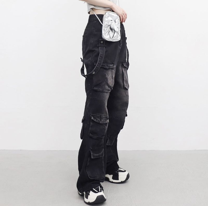 Ibian pocket strap pants