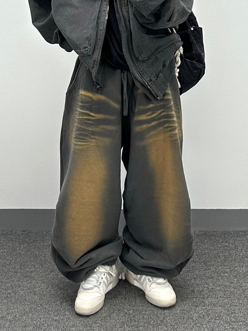 dirty smog jogger pants