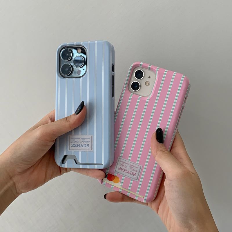 pajama card case - pink
