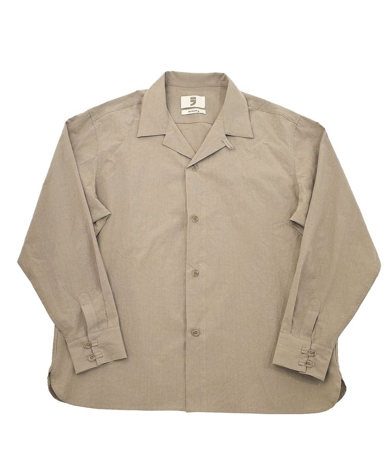 A NOTHING（アナッシング）の「BIO-WASHED CREASE TAILORED SHIRT (Ash Beige)（Tops）」