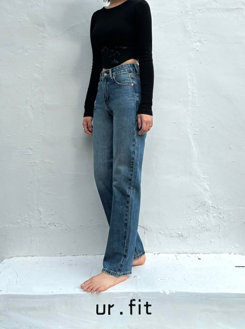 STRAIGHT FIT DENIM PANTS code 18317