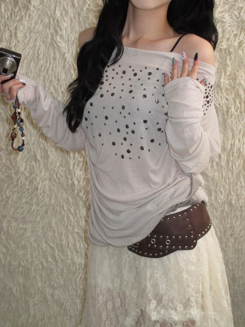 Vintage Stud Drape T
