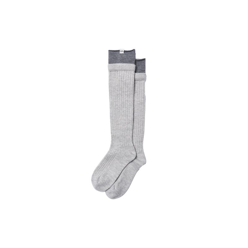 Two-Tone Soft Rib Socks_3 color