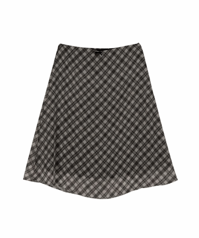myorang(ミョラン)の「Chiffon check midi skirt (2color)(Skirts)」