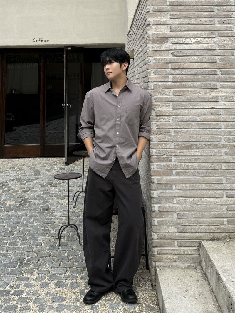Bio cotton curved pants