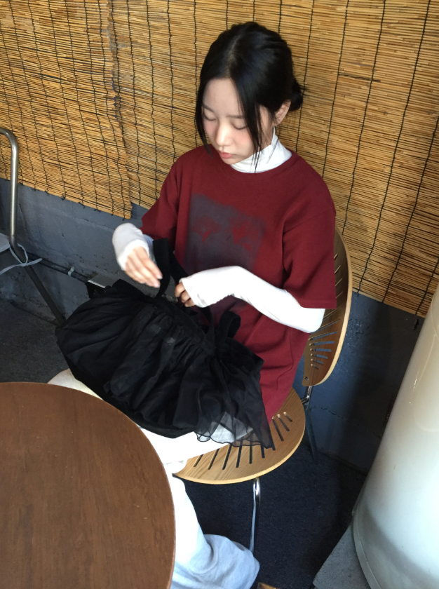 ドモンフリルレーストートバッグ