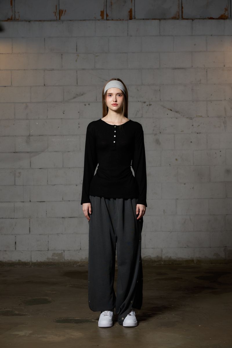 FAIRY WOOL LONG SLEEVE / BLACK