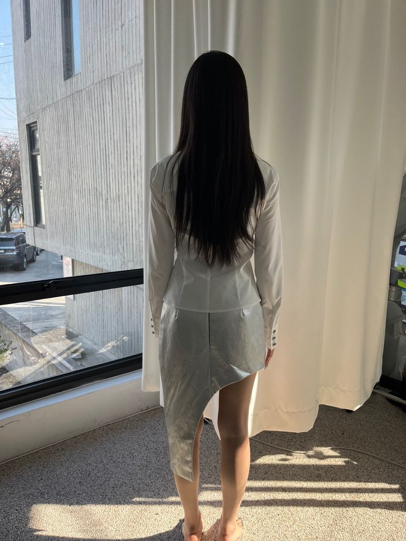 Silver Round Skirt