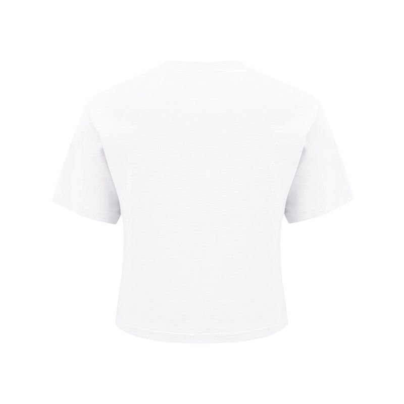 PRINCESS CUBIC CROP TOP _ WHITE