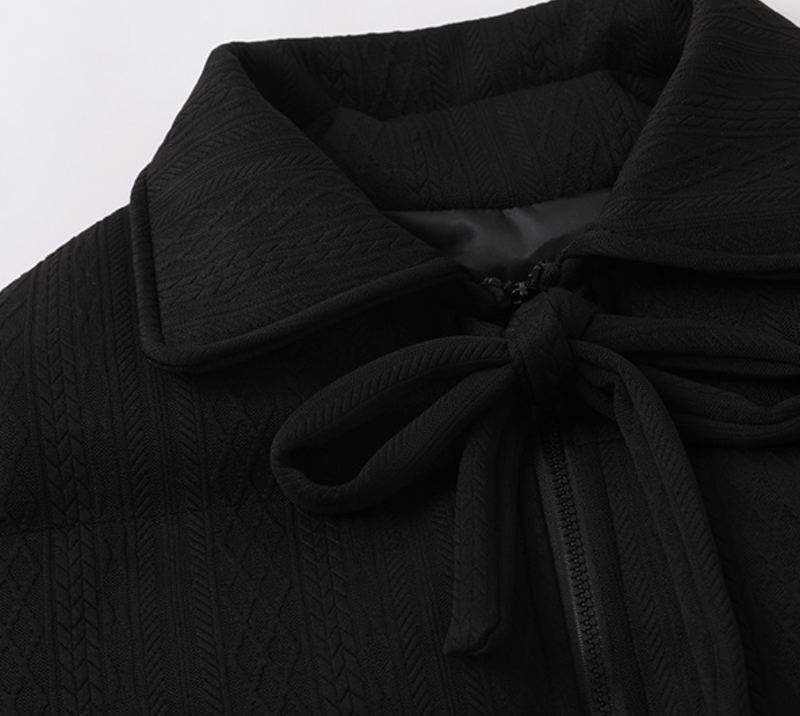 Sweet Ribbon Corduroy Padded Jumper