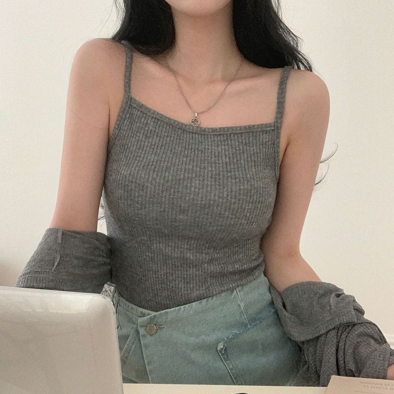 [BELLIDE MADE] CASTERA RIB KNIT CAMISOLE