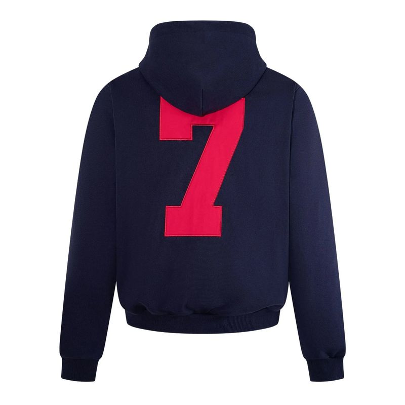 Number Patch Hood Zip-Up