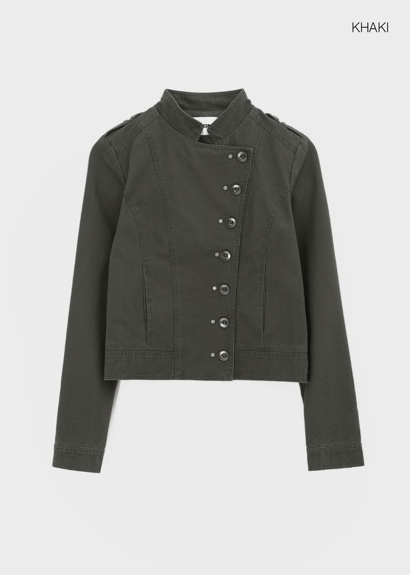 [MADE] Lesa Diagonal Cotton Jacket