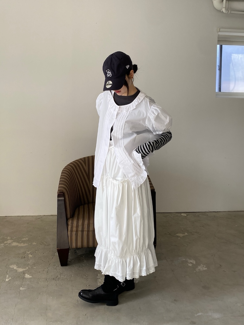 maroni shirring skirt