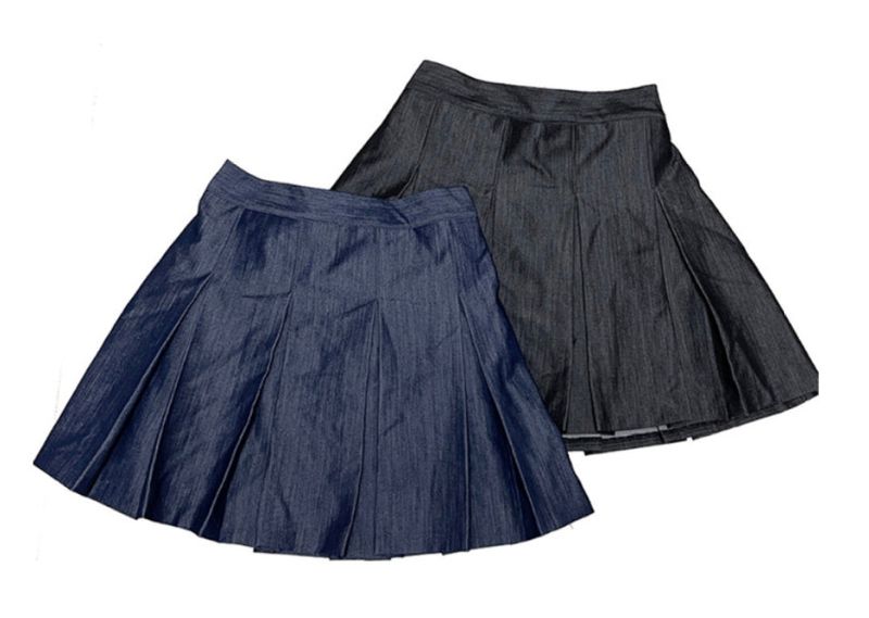 Daily Pleats Normcore Denim Skirt