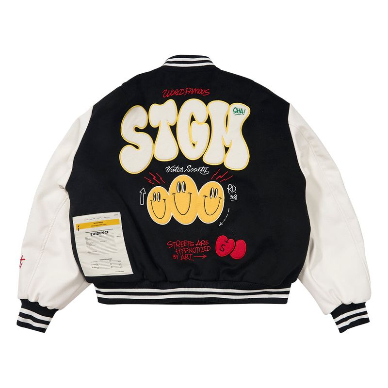 STGM OVERSIZED VARSITY JACKET GREEN / BLACK