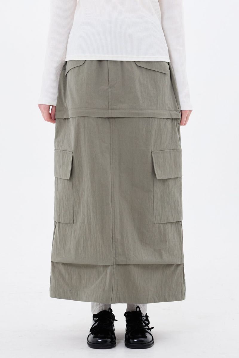ARIKIM（アリキム）の「DOUBLE CUT CAGO SKIRT / KHAKI（Skirts）」