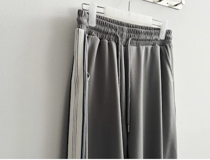 Enz Side Track Line Wide Pants