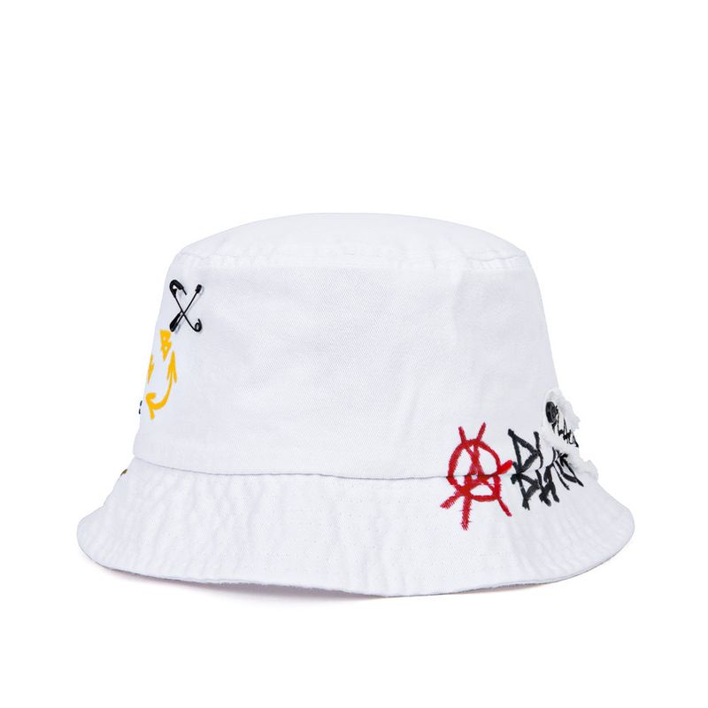 BBD Border Graffiti Logo Bucket Hat Custom Ver. (White)
