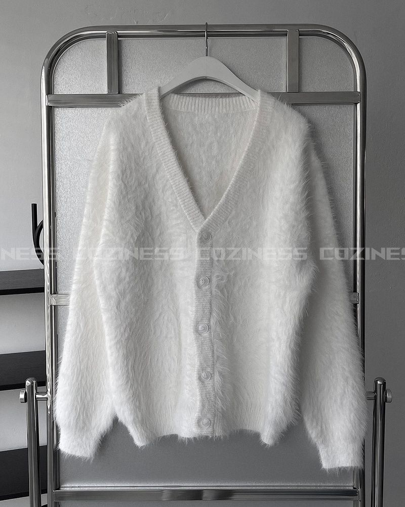 OA Blanc Angora Cardigan (3 colors)