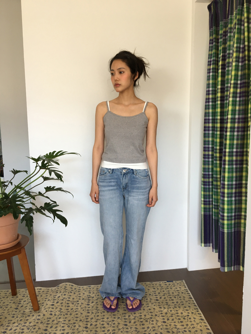 Double layered sleeveless top(3color) 