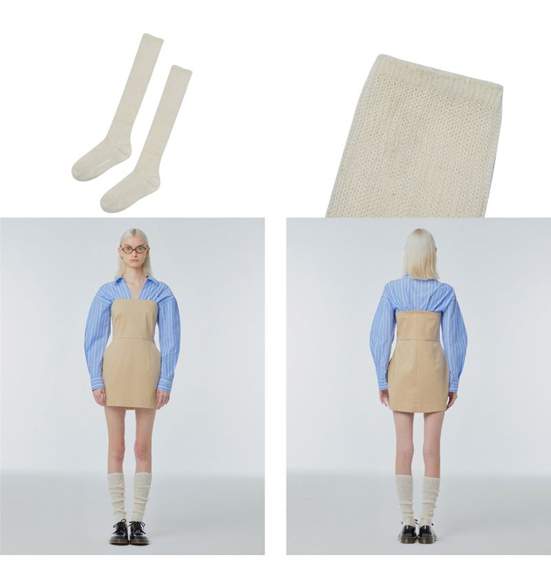 Cotton-blend knee socks 2Pack