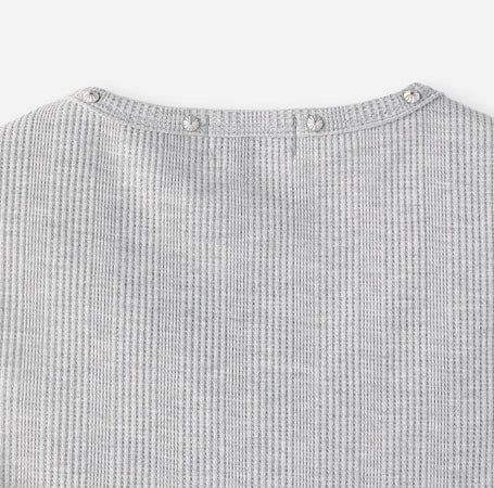 Node Stud Ribbed Sleeveless