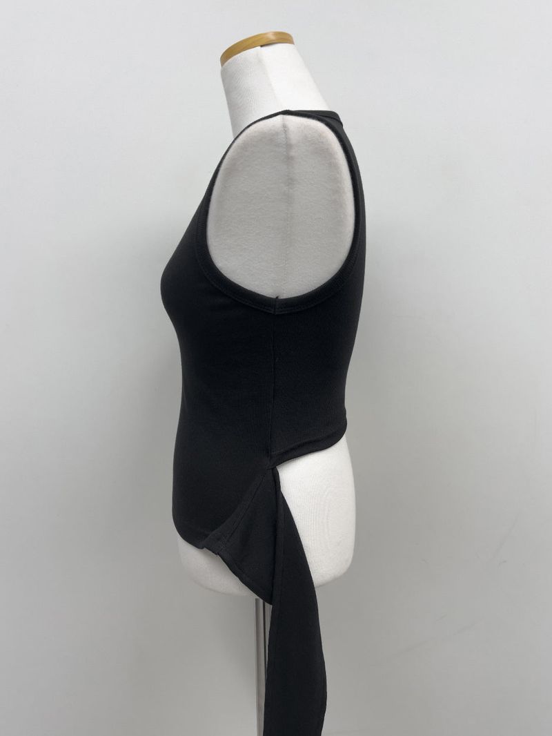 Strap Ribbed Sleeveless