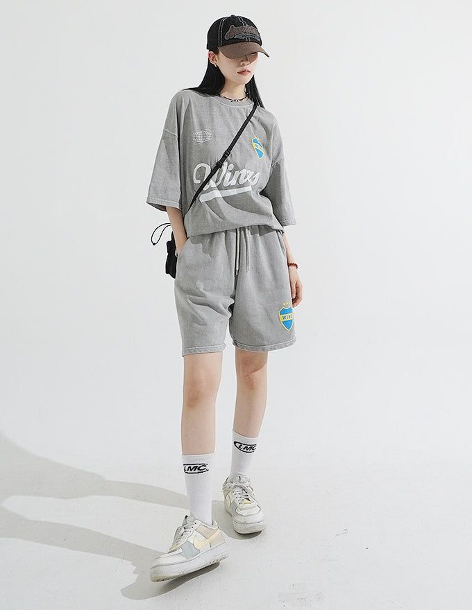 Pigment Wings Short Sweatpants