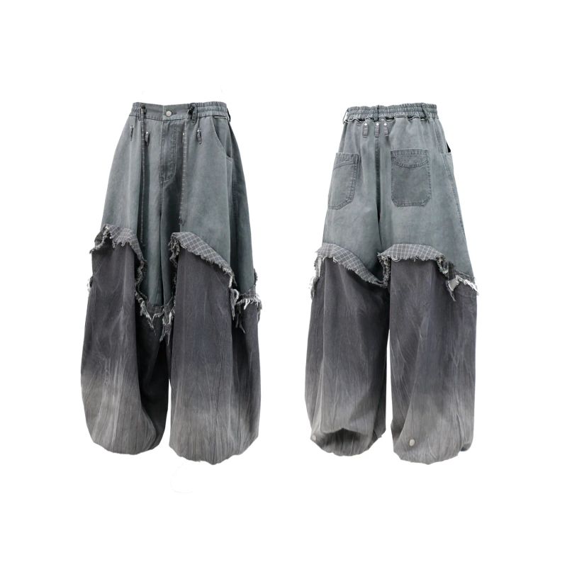RELABEL(DIGGER subsurface) ウォッシュド グラデーション バルーンワークパンツ