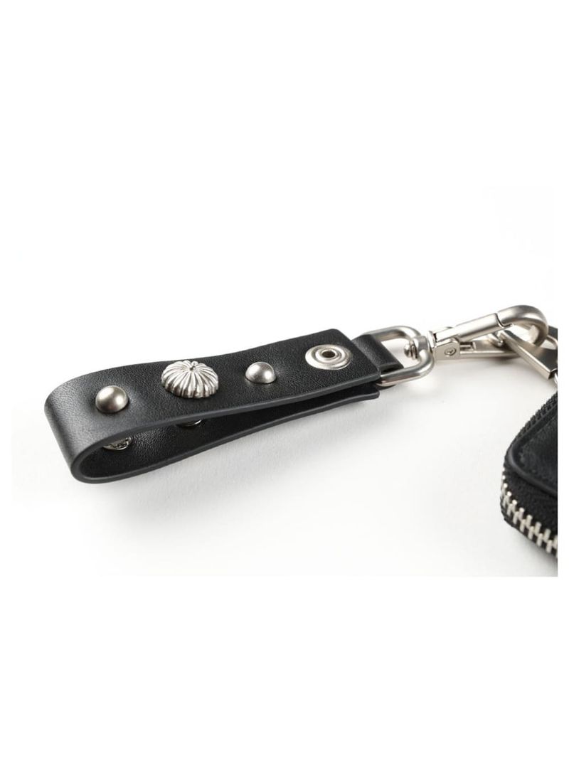 BUCKLE KEYRING LEATHER WALLET