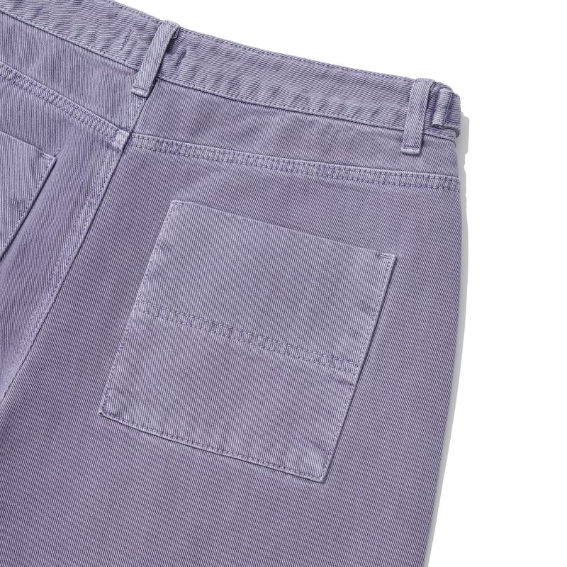 Latch tapered twill pants / Washed purple