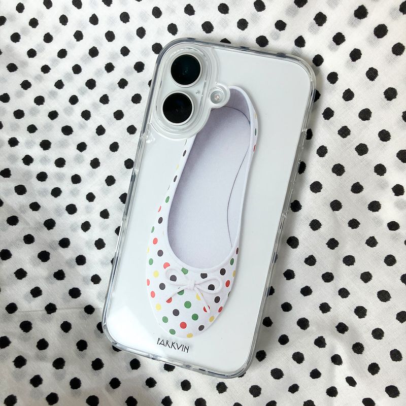 [jellyhard] colorful dot shoes case 