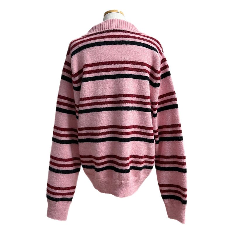 Candy Parade Collar Stripe Knit
