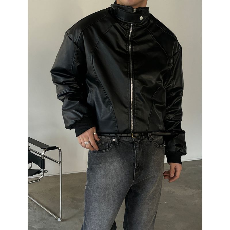 LAURANT（ロラン）の「 [S/F] Leather curve biker jakcet(2color)（Jackets/Outerwear）」