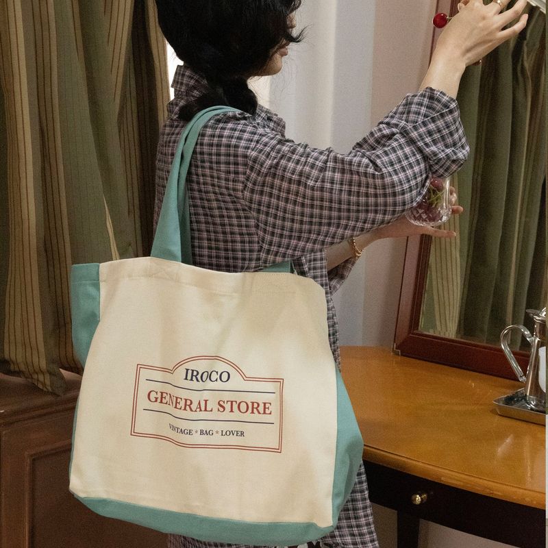 iroco general store eco bag_mint