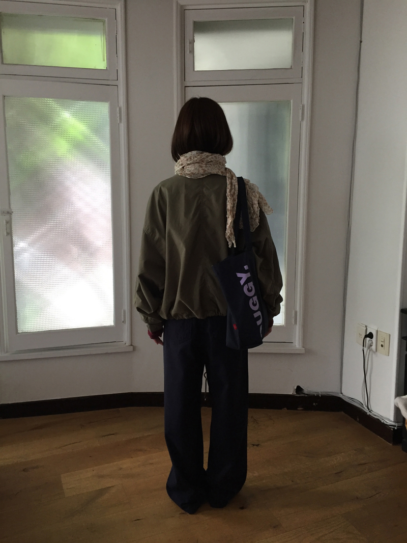 Bell half-neck peach field jacket (4color)