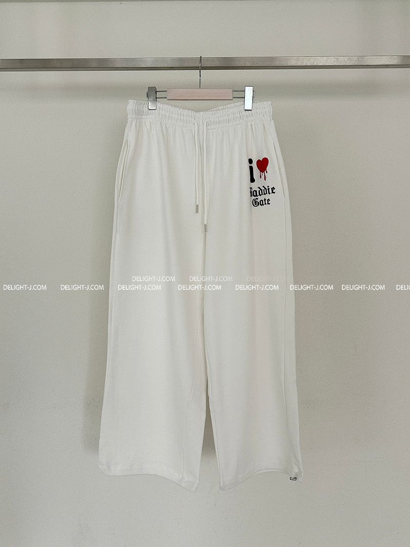 I Love Jogger Wide Pants