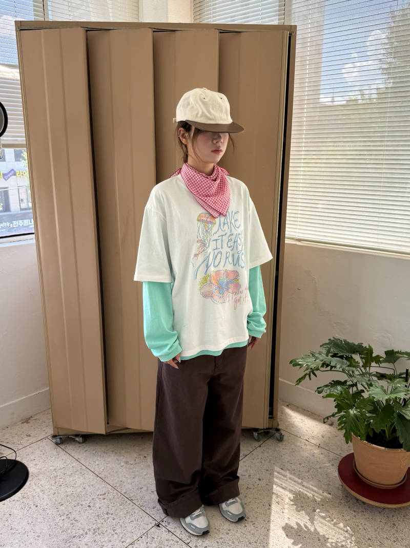 woody cotton wide pants