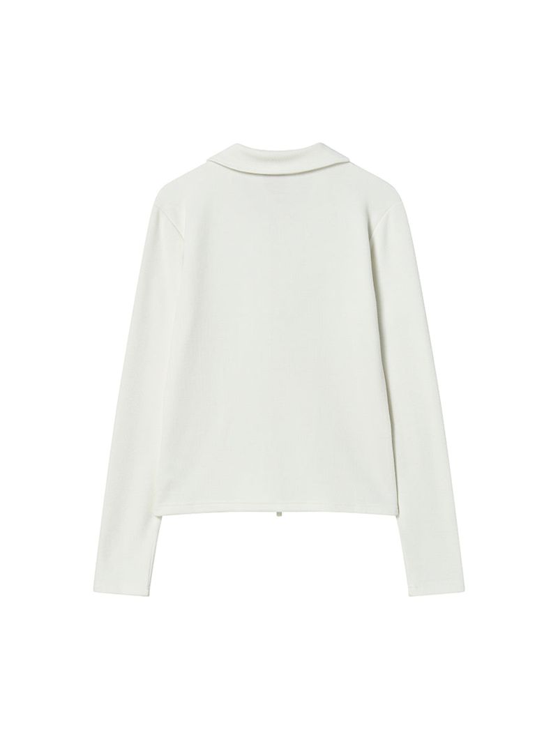 NY PATCH ZIP UP (IVORY)