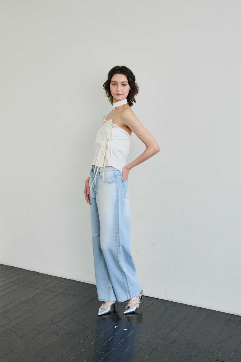 ELFIN SCARF TOP / BEIGE