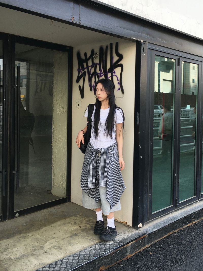 Kib seersucker check shirt (3c)