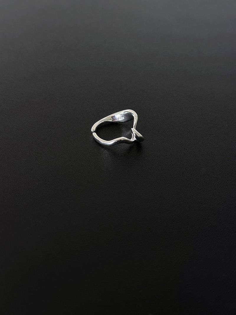 [925silver] Wave knot ring