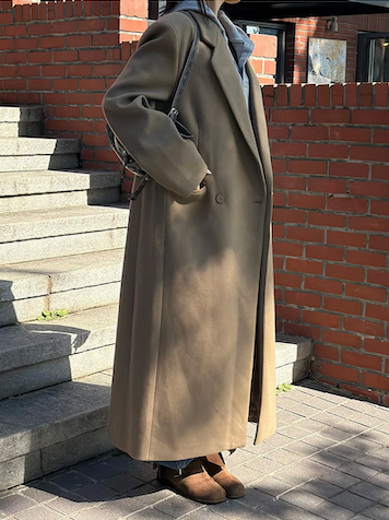 [Unisex] Max double long coat(2color)