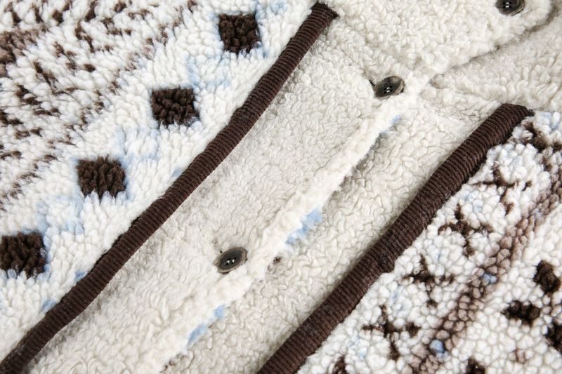 Nordic Pattern Boa Jacket