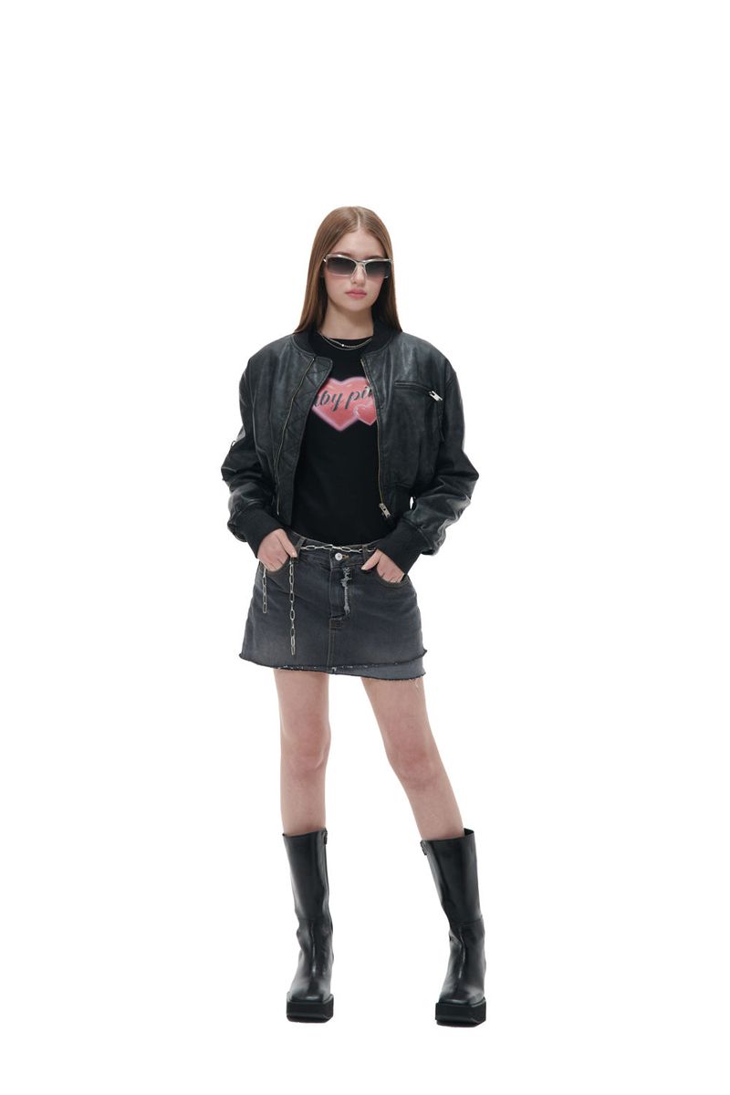 FOLD DENIM-BLACK