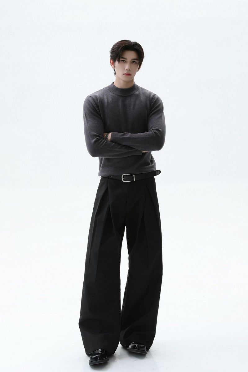 TURNTIDE（ ターンタイド）の「Wool Blend Mock Neck Sweater（Tops）」